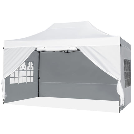 Pop-Up Pavillon 3 x 4,2 m mit Seitenwänden, Rollentasche