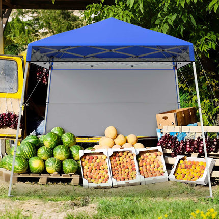 Pop-Up Canopy Tent 2x2m, Adjustable Height, Blue
