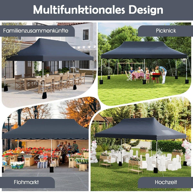 Faltpavillon, 300x600cm, höhenverstellbar