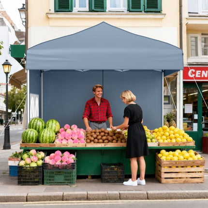 Pop-up party stan 6.5x6.5 ft, 4 boční stěny, taška na kolečkách