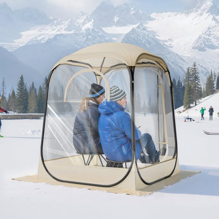 Pop-Up Clear Bubble Sports Tent, 1-Person Waterproof