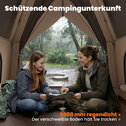 Pop-Up Dome Tent, Waterproof, 2-3 People, 235x235x184cm