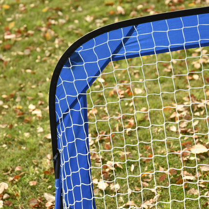 Buts de football escamotables, lot de 2 mini-buts, pliables avec sac de transport, bleu, 123 x 80 x 80 cm