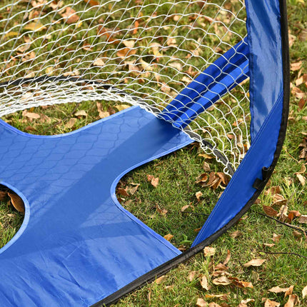 Buts de football escamotables, lot de 2 mini-buts, pliables avec sac de transport, bleu, 123 x 80 x 80 cm