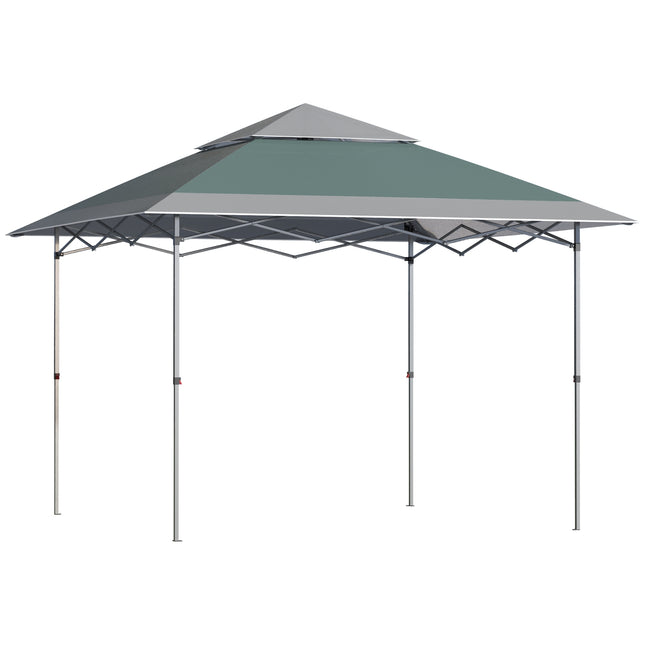 Faltpavillon 3,6x3,6m UV-Schutz, faltbar, grün