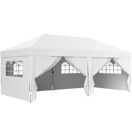 Pavillon 6x3m, UV-Schutz, abnehmbare Seitenwände