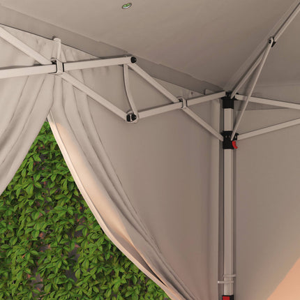 Pavillon 6x3m, UV-Schutz, abnehmbare Seitenwände