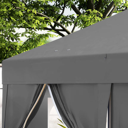 Pop-Up Pavillon 6x3m mit abnehmbaren Seitenwänden, UV-Schutz
