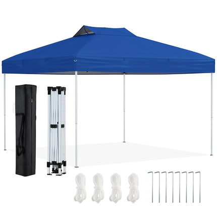 Pop-Up Pavilion, Waterproof UV 50+ Blue, 3x3m