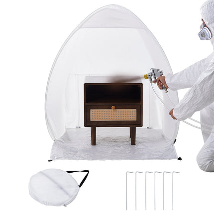 Pop-Up Spray Paint Tent Booth, 40x35x40 in, Ventilated