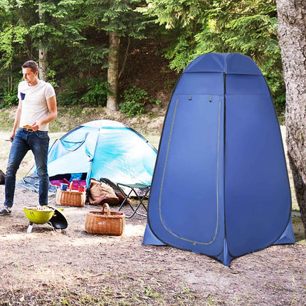 Mobiles Camping-Duschzelt – Wasserdicht, dunkelblau, 120x120x190 cm