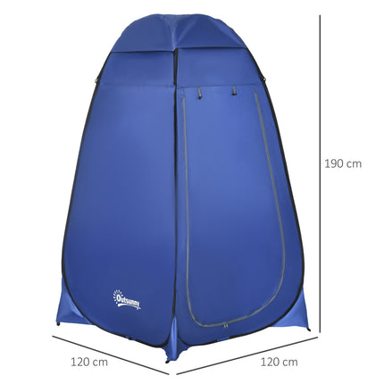 Mobiles Camping-Duschzelt – Wasserdicht, dunkelblau, 120x120x190 cm