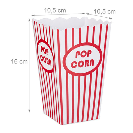 Popcorn Bags Set, 60-Pack, Reusable Cinema Style