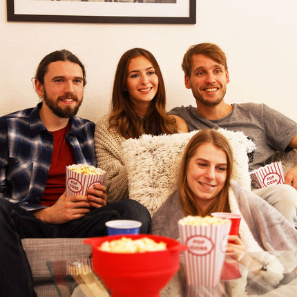 Popcorn Bags Set, 60-Pack, Reusable Cinema Style