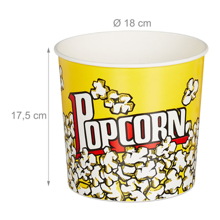 Popcorneimer wiederverwendbar 6er Set