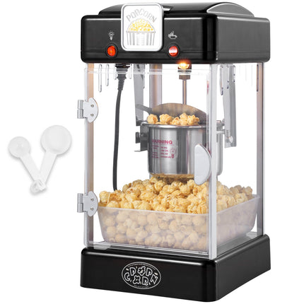 Popcorn Maker 300W, 2.5 oz Kettle, 4 qt per Batch, Black
