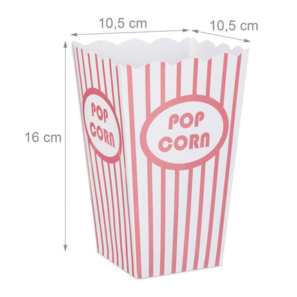 Popcorntüten, 72 Stück, rosa