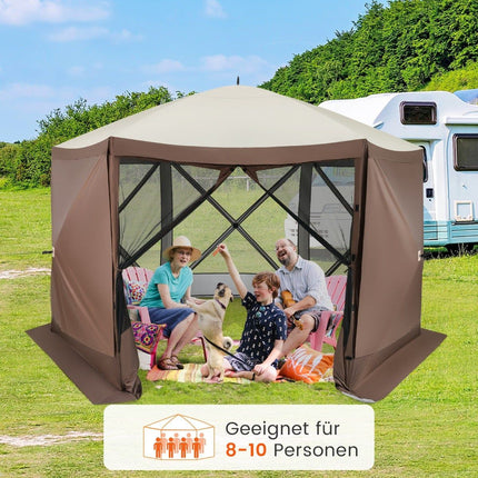 Pop-up Pavilion 350x350 cm with Carry Bag & Mesh Walls