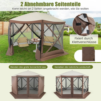 Pop-up Pavilion 350x350 cm with Carry Bag & Mesh Walls