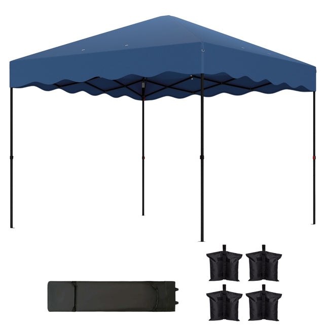 Pop-up Gartenpavillon, 3x3m, wasserabweisend, UV 50+