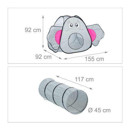 Pop-up play tent Elephant