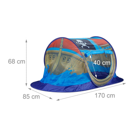 Pop-up play tent Pirate ship