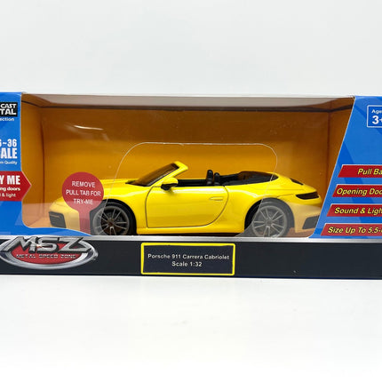 Porsche 911 Carrera Cabriolet Modellauto, Maßstab 1:32