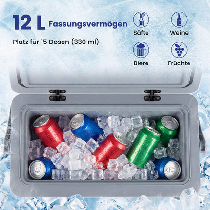 Tragbare 12L Hartschalenkühlbox mit ergonomischem Griff