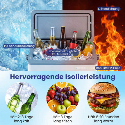 Tragbare 12L Hartschalenkühlbox mit ergonomischem Griff