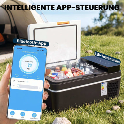 Tragbare 20L Elektrokühlbox mit App-Steuerung & LED