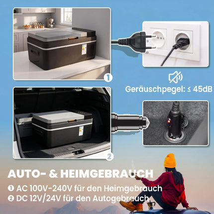 Tragbare 20L Elektrokühlbox mit App-Steuerung & LED