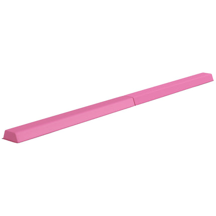 236 cm opvouwbare evenwichtsbalk, draagbare turnbalk, antislipevenwichtsbalk, gymnastiek- en evenwichtsbalk tot 80 kg, voor kinderen vanaf 3 jaar, binnen en buiten, lichtrood