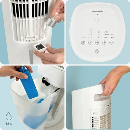 Portable 4-in-1 Evaporative Air Cooler with Remote