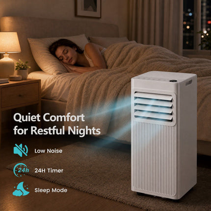 Draagbare airconditioner van 7000 BTU, 3-in-1, bereik van 32,5 m²