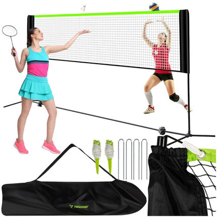 Portable Adjustable Volleyball, Badminton, Tennis Net Set