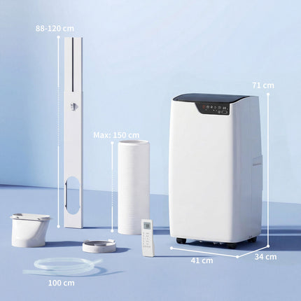 Tragbares Klimagerät 12000 BTU, WiFi, 4-in-1-Modus