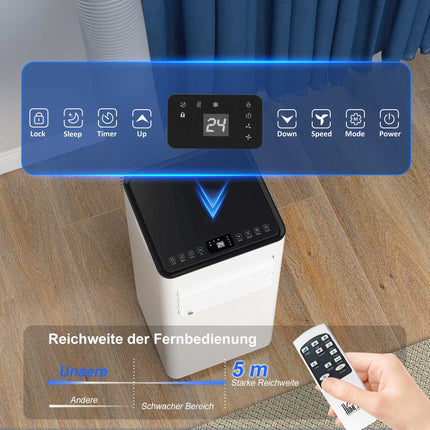 Tragbares Klimagerät, 7.000 BTU, 3-in-1-System