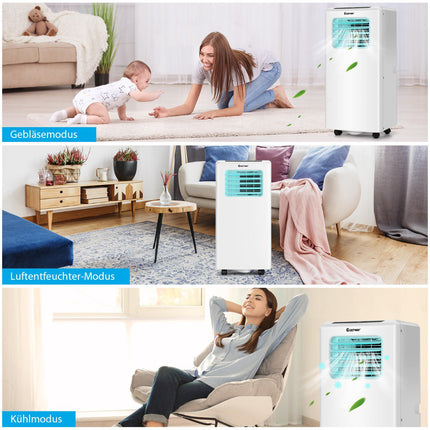 Tragbare Klimaanlage 9000 BTU, 3-in-1, Fernbedienung