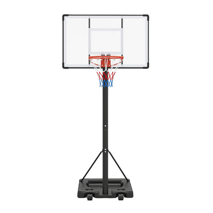 Portable Basketball Hoop, Adjustable 5.6-10 Ft, 43 In Backboard