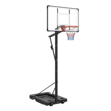 Portable Basketball Hoop, Adjustable 5.6-10 Ft, 43 In Backboard