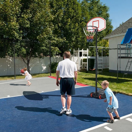 Tragbarer Basketballkorb, Höhenverstellbar, 71 cm Backboard