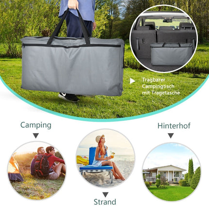 Portable Camping Kitchen Cabinet with 6 Shelves & Carry Bag