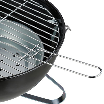 Tragbarer Holzkohle-Kugelgrill, 37 cm – Ideal fürs Camping