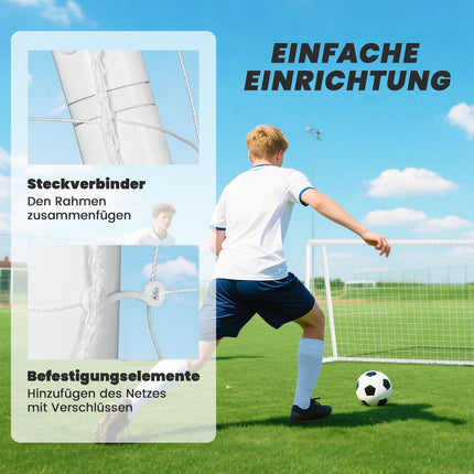 Draagbare tuinvoetbalgoal - Weerbestendig, eenvoudig op te zetten, 180x92x124 cm