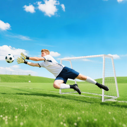 Draagbare tuinvoetbalgoal - Weerbestendig, eenvoudig op te zetten, 180x92x124 cm