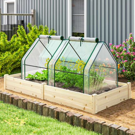 Portable Greenhouse with Zipper Doors, 180x90x90 cm, PVC Cover