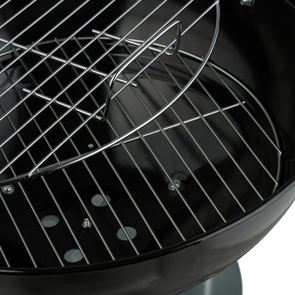 Tragbarer Kugelgrill mit Ascheauffangbehälter & Rollen