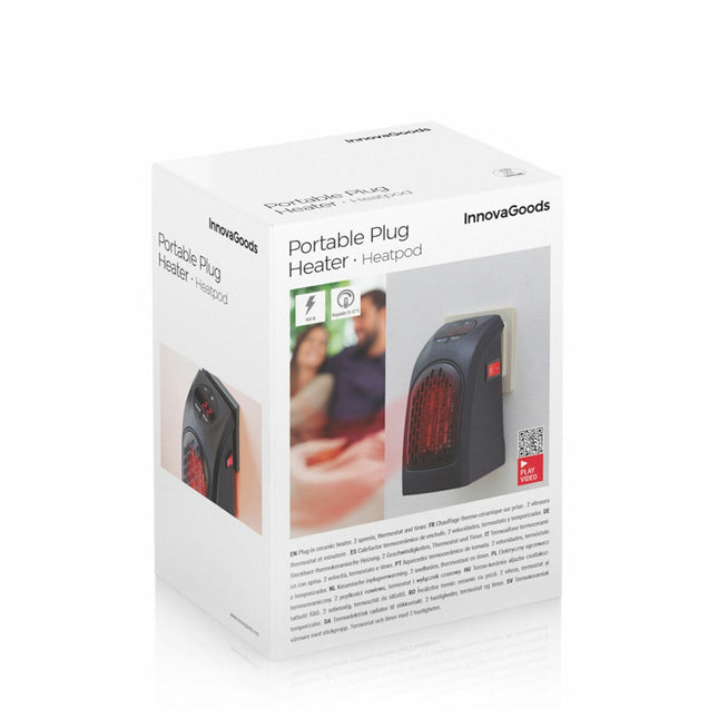 Tragbarer Mini-Steckerheizer Heatpod InnovaGoods 400 W