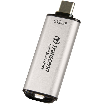 Tragbare Mini-SSD ESD300C USB-C 500Gb 10Gbps (R1050/W950 Mb/s) Silber