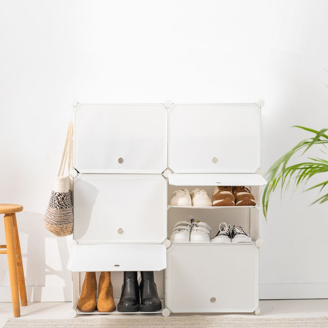 Portable Modular Shoe Cabinet InnovaGoods White - 36 pairs